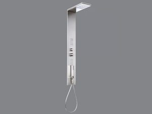 X0 - Wall-mounted stainless steel shower panel _ Tender rain